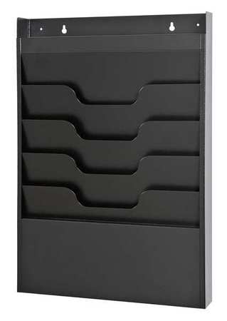 Buddy Products Organizer Rack, Black, 4 Compartments 0841-4