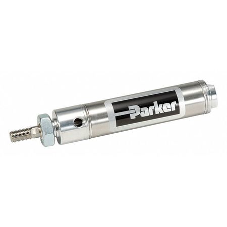 PARKER Air Cylinder, 5/16 in Bore, 2 in Stroke, Round Body Double Acting 0.31DSR02.00