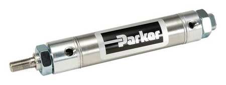 PARKER Air Cylinder, 1 1/4 in Bore, 5 in Stroke, Round Body Double Acting 1.25DXPSRM05.00