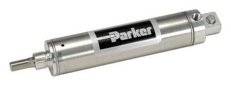 PARKER Air Cylinder, 9/16 in Bore, 2 in Stroke, Round Body Single Acting 0.56PSR02.00