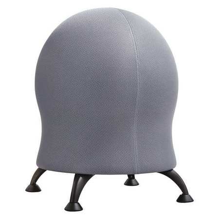 SAFCO Ball Chair, Fabric, 23" Height, No Arms, Gray 4750GR