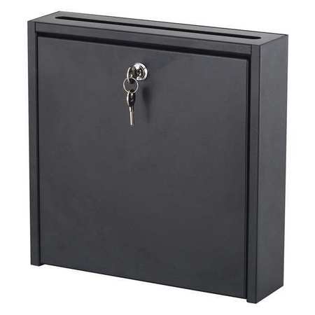 Safco Interoffice Mail Box, 18"H, Steel, Black 4259BL