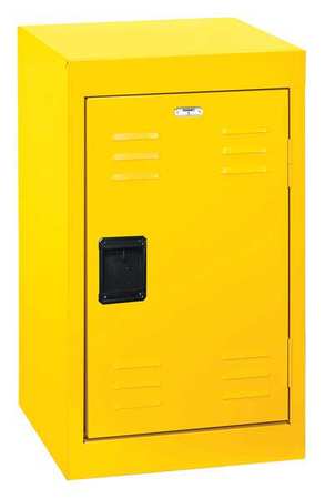 Sandusky Lee Wardrobe Locker, 15 in W, 15 in D, 24 in H, (1) Tier, (1) Wide, Yellow LF1B151524-EY