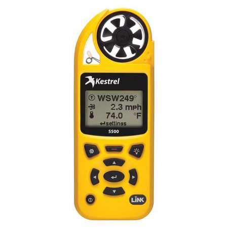 KESTREL Weather Meter, LCD, Yellow w/WiFi 0855LVYEL