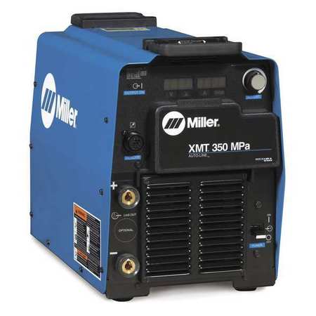 MILLER ELECTRIC Multiprocess Welder, XMT(R) 350, Phase Single; Three , 230 to 460V AC , 350A @ 34V DC, 60% 907366