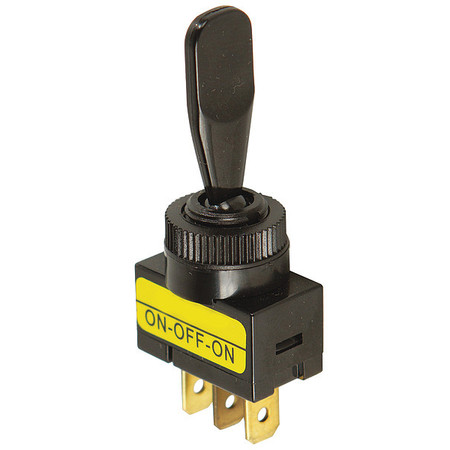 BATTERY DOCTOR Toggle Switch, 1/4" Male Terminal, Black 20507