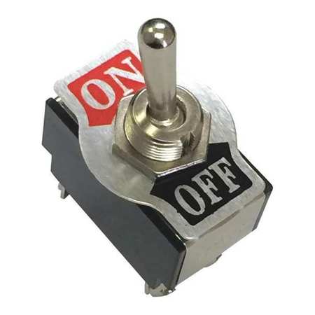 BATTERY DOCTOR Toggle Switch, SPST, Screw, Silver 20511