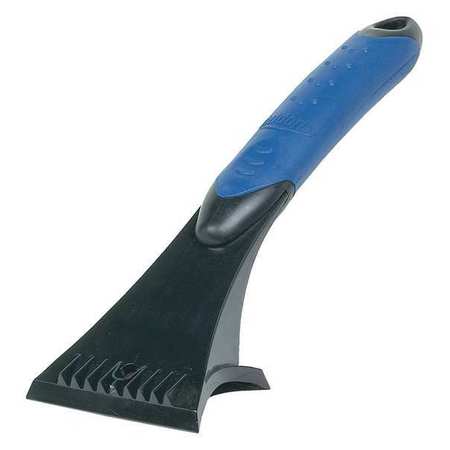 Subzero Ice Scraper, 7 in. L, Plastic Grip, Blue 15511