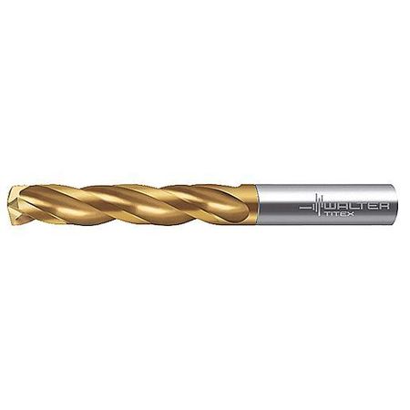 WALTER Screw Machine Drill Bit, 10.30 mm Size, 150  Degrees Point Angle, Carbide, Bright (Uncoated) Finish A1166-10.3
