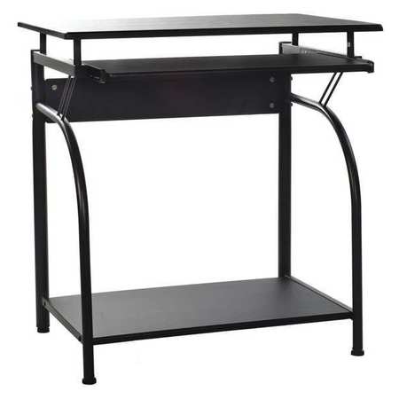 Comfort Products Computer Desk, 19.6" D, 29-1/2" W, 27-1/2" H, Black, Medium Density Fiberboard 50-1001