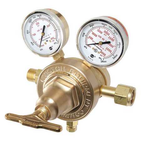 VICTOR Gas Regulator, Two Stage, CGA-580, 10 to 200 psi, Use With: Inert 0780-0943