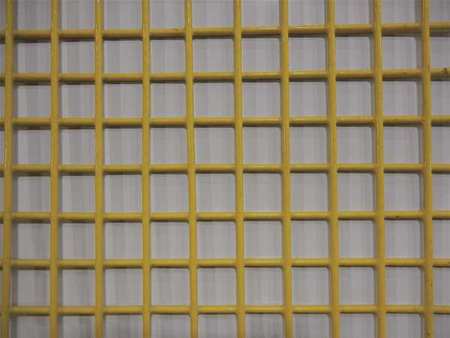 Zoro Select Wire Mesh, 4 ft W, 96 in L, 0.105 in Wire Dia, Yellow 12100ME105Y-48X96