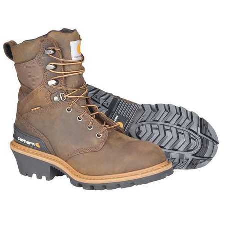 Carhartt Logger Boots, Mn, Composite, 8In, 11-1/2M, PR CML8360 11.5M