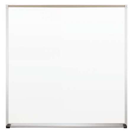 Best-Rite 48"x48" Plastic Whiteboard, Silver Frame, Gloss 212AD