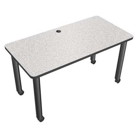 MOORECO Rectangle Conference Table, 58 in X 29 in X 29 1/2 in, High Pressure Laminate Top 27742-4622-BK