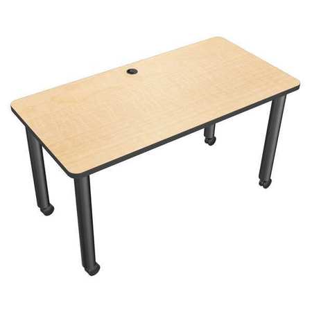 MOORECO Rectangle Conference Table, 58 in X 29 in X 29 1/2 in, High Pressure Laminate Top 27742-7909-BK