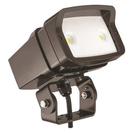 Lithonia Lighting LED Floodlight, 23W, 2071 lm, Yoke Mnt OFL1 LED P1 40K MVOLT YK DDBXD M4