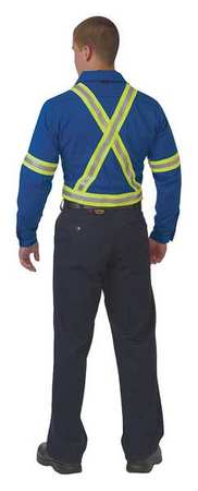 Big Bill Flame Resistant Collared Shirt, Royal Blue, UltraSoft(R), XL 235US7-XLR-BLR