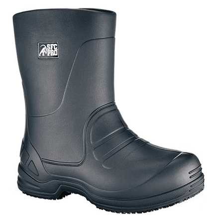 SHOES FOR CREWS Boots, Size 5, 10" Height, Black, Plain, PR 5005