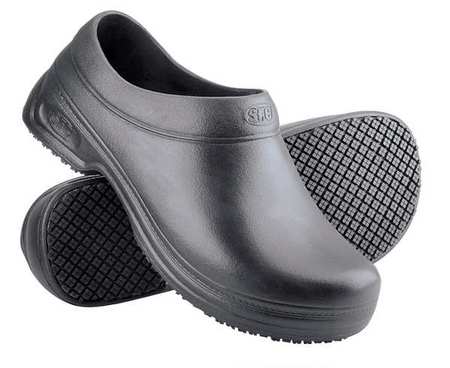SHOES FOR CREWS Boots, Size 8, 1-1/4" H, Black, Plain, PR 5008