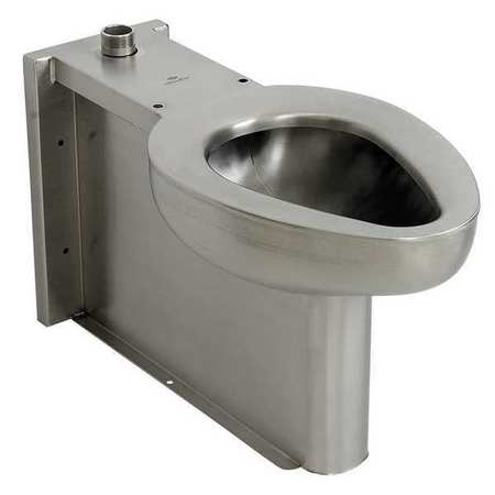 ACORN CONTROLS Toilet, Floor, Satin, Stainless Steel R2115-T-2