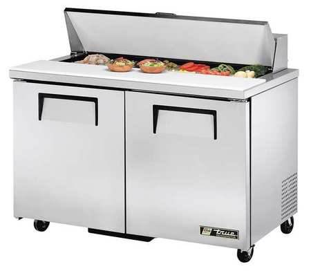 TRUE Commercial Refrigerated Prep Table, 16.7cu ft. TSSU-48-12-HC