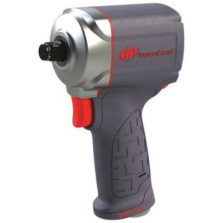 Ingersoll-Rand 3/8" Air Impact Wrench, Quiet, Ultra Compact, 475ft-lb Torque 15QMAX