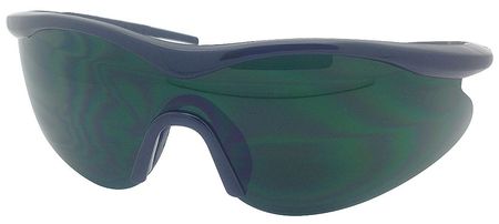 Westward Safety Glasses, Green Polycarbonate Lens, Uncoated 49U485