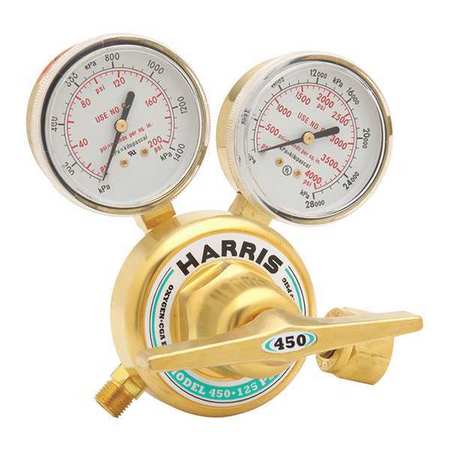 HARRIS Specialty Gas Regulator, Single Stage, CGA-510, 0 to 15 psig, Use With: Acetylene 3002494