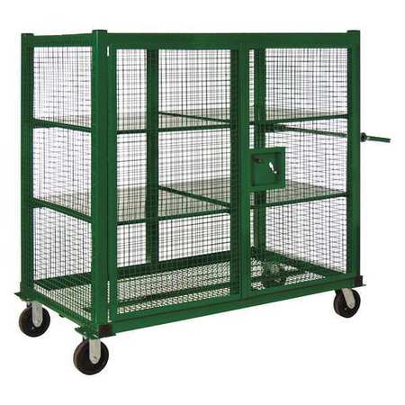 SUMNER Wire Security Cart with Removable Shelves 1,500 lb Capacity, 34 in W x 63 1/2 in L x 58 in H 784920