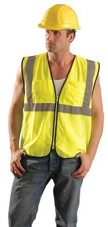 OCCUNOMIX High Visibility Vest, Yellow, 4XL/5XL ECO-GCS-Y4/5X