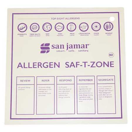San Jamar Allergen System Bar Mat, Rubber, 24"W, 30"L CBMASZ2430