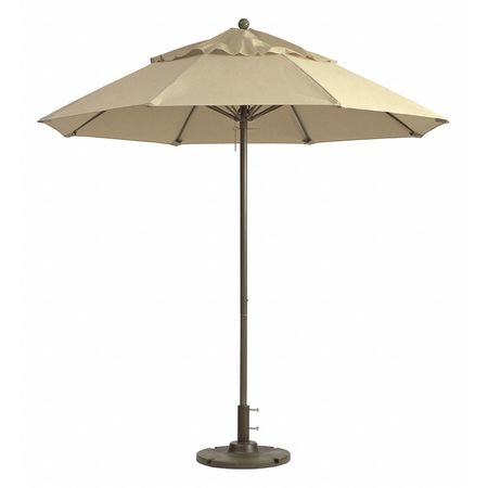GROSFILLEX Windmaster Umbrella, 9 ft., Khaki 98820331