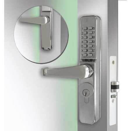 CODELOCKS Mechanical Lockset, Stainless Steel, Lever CL460-SS