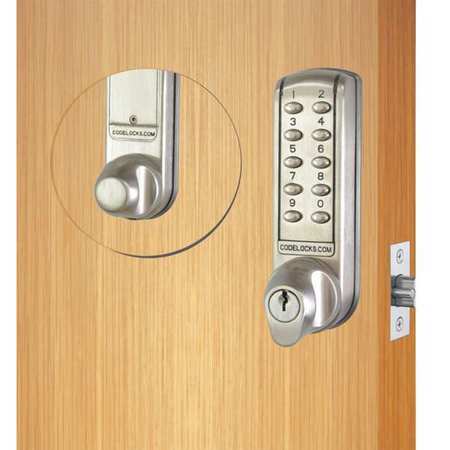 CODELOCKS Electronic Key Lock, 80,000 Cycles CL2255-BS