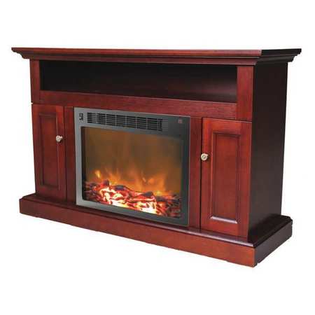 Cambridge Fireplace Mantel with Electronic Fireplace Insert, 50" Screen, Mahogany CAM5021-2MAH