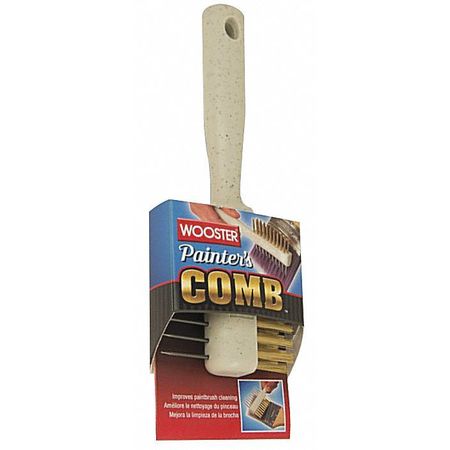 WOOSTER Paint Brush Comb, 8 in. L, Tan 1832