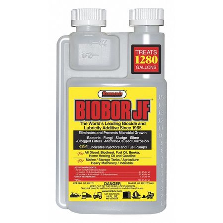 BIOBOR Diesel Fuel Additive, Biocide, JF, 16 oz, Diesel Engines, Biocide and Lubricant BB16EZ01US-2