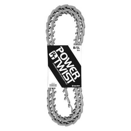 POWERTWIST STANDARD Link V-Belt, 6 ft. Outside Length, 5/8" Top Width, 0 Ribs 0428056