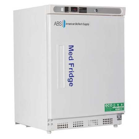 AMERICAN BIOTECH SUPPLY Refrigerator, Undercounter, 4.6 cu. ft., 5A PH-ABT-HC-UCBI-0404