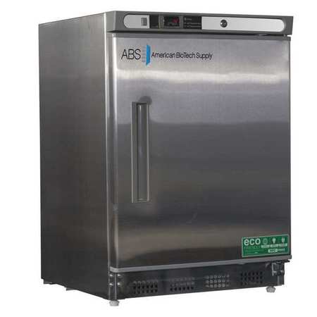 AMERICAN BIOTECH SUPPLY Refrigerator, Undercounter, 4.5 cu. ft., 2A ABT-HC-UCBI-0404SS