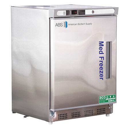 AMERICAN BIOTECH SUPPLY Freezer, Undercounter, 4.2 cu. ft., 5A PH-ABT-HC-UCBI-0420SS-LH