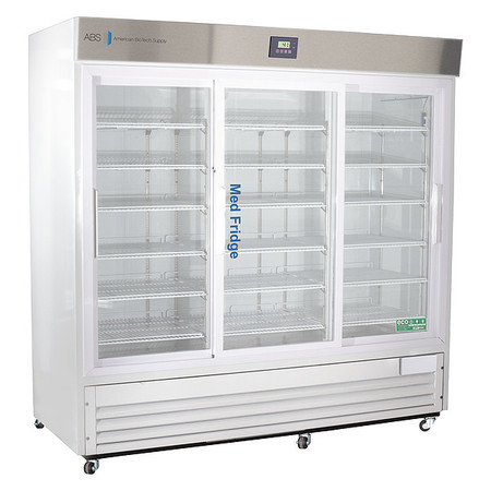 AMERICAN BIOTECH SUPPLY Refrigerator, Standard Pharmacy Door, 10A PH-ABT-HC-69G