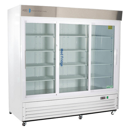 AMERICAN BIOTECH SUPPLY Refrigerator, 79-3/4" H, 69 cu. ft., 10A PH-ABT-HC-S69G