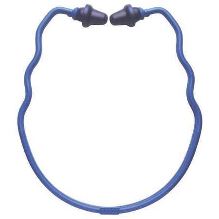 TASCO Contra-Band Reusable Soft Plastic Ear Plugs, Pod Shape, 22 dB, Dark Blue (Pods), Blue (Band) 100-02300