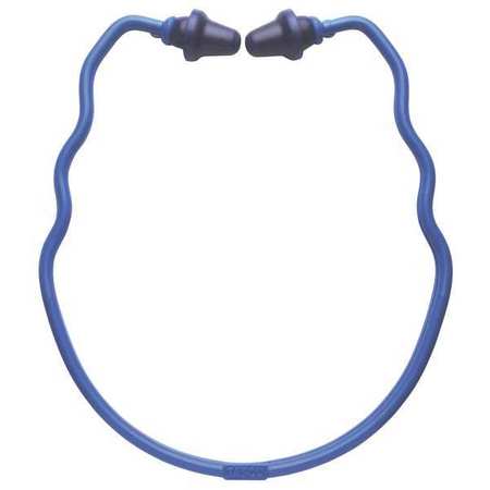 Tasco Contra-Band Reusable Soft Plastic Ear Plugs, Pod Shape, 22 dB, Dark Blue (Pods), Blue (Band) 100-02300