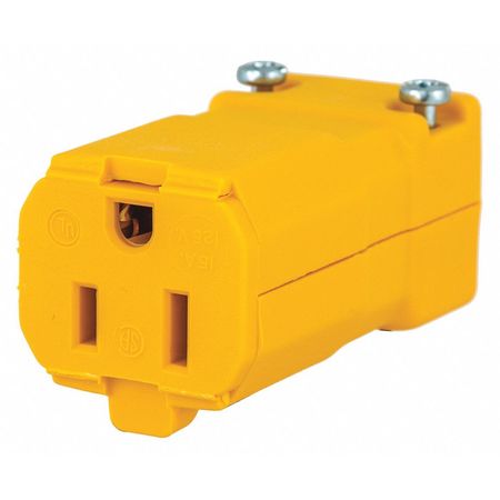 ZORO SELECT Blade Connector, Yellow, 15A, Industrial BRY5969Y