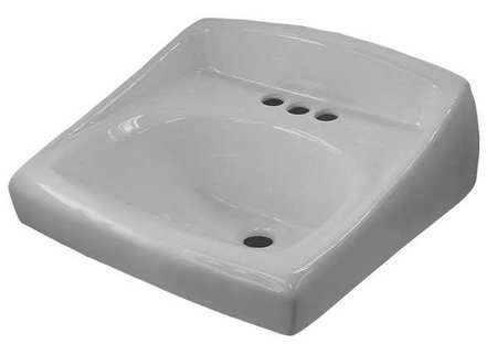 SLOAN Lavatory Sink, Wall Mount, 8"Centerset SS-3803-A