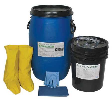 ULTIMATE ACID EATER Neutralizing Spill Kit, 15 gal, Liquid 2002-015