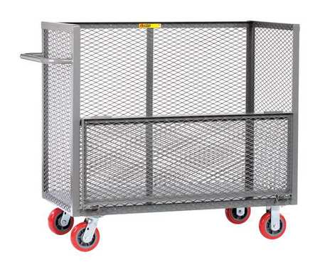 LITTLE GIANT Welded Drop-Gate Truck, 2000 lb., Number of Shelves: 1 CAWD30486PY